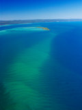 Great Sandy Straits, Little Woody Island and Fraser Island, Queensland, Australia Photographic Print by David Wall