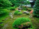 Zen Garden, Kyoto, Japan Photographic Print by Shin Terada