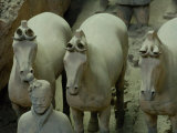 Terra Cotta Warriors and Horses Dig, Xi'an, Shaanxi Province, China Photographic Print by Pete Oxford