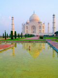 Taj Mahal Temple at Sunrise, Agra, India Photographie par Bill Bachmann