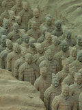 Terra Cotta Warriors and Horses Dig, Xi'an, Shaanxi Province, China Photographic Print by Pete Oxford