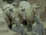 Terra Cotta Warriors and Horses Dig, Xi'an, Shaanxi Province, China Photographic Print by Pete Oxford