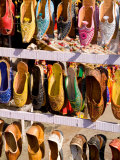 Shoes for Sale in Downtown Center of the Pink City, Jaipur, Rajasthan, India Photographic Print by Bill Bachmann