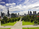 View from the Shrine of Remembrance, Melbourne, Victoria, Australia Photographic Print by David Wall
