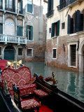 Gondolas along Canal, Venice, Italy Photographic Print by Lisa S. Engelbrecht