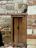 Detail of Historic Wooden Door, St. John Aliturgetoes Church, Nessebur, Bulgaria Photographic Print by Cindy Miller Hopkins