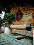 Water Well with Painting, St. Mary's Monastery, Constanta, Romania Photographic Print by Cindy Miller Hopkins