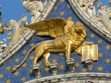 Detail of St. Mark's Basilica in St. Mark's Square, Venice, Italy Photographic Print by Lisa S. Engelbrecht