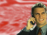 Young Man Talking on Cell Phone Photographic Print by Bill Bachmann Young Man Talking on Cell Phone Photographic Print by Bill Bachmann