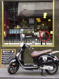 Genovese Coffee and Vespa, Little Collins Street, Melbourne, Victoria, Australia Photographic Print by David Wall