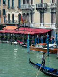 Gondolas on Grand Canal, Venice, Italy Photographic Print by Lisa S. Engelbrecht