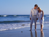 Couple on Vacation at Tropical Beach Photographic Print by Bill Bachmann