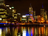 Yarra River, Queens Bridge and CBD, Melbourne, Victoria, Australia Photographic Print by David Wall