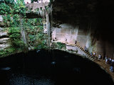 Mayans Ruins, East of Chichen Itza, Into the Cenote, Mexico Photographic Print by Charles Sleicher