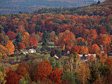 Vermont Town in the Fall, USA Photographic Print by Charles Sleicher