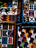 Traditional Wool Textile Blankets For Sale, Pisac Market, Peru Fotoprint van Cindy Miller Hopkins