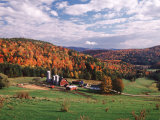 Vermont Farm in the Fall, USA Photographic Print by Charles Sleicher