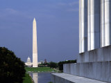 Washington Monument from Lincoln Memorial, Washington, D.C., USA Photographic Print by Bill Bachmann