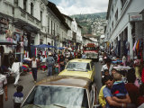 Street Scene in Quito, Ecuador Photographic Print by Charles Sleicher