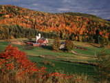 Vermont Farm in the Fall, USA Photographic Print by Charles Sleicher