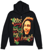Women's Zip Hoodie: Bob Marley - Three Little Birds T-Shirt