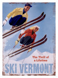 Ski Vermont, The Thrill of a Lifetime Lámina giclée Ski Vermont, The Thrill of a Lifetime Lámina giclée