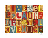 Live Well, Laugh Often Limitierte Auflage von M.J. Lew