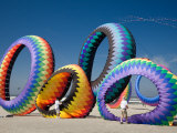 Circoflex Kites, International Kite Festival, Long Beach, Washington, USA Photographic Print by Jamie & Judy Wild