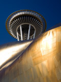 Space Needle and the Experience Music Project, Seattle Center, Seattle, Washington, USA Photographic Print by Jamie & Judy Wild