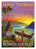 Exotic Paradise, Honolua Bay Impressão giclée por Rick Sharp