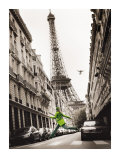 Big Jump in Paris Poster autor T. Krusselmann