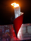 Beijing Olympics Opening Ceremony, Olympic Torch Burning, Beijing, China Photographie