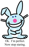 Happy Bunny - OK I'm Perfect Stand Up