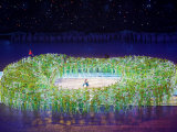 2008 Beijing Olympics Opening Ceremony, Performer's Make the Bird's Nest, Beijing, China Photographic Print