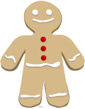 Bonhomme en pain d'épice Silhouette découpée