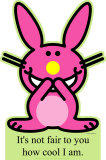Happy Bunny - How Cool Am I? Stand Up