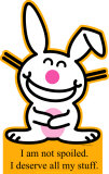 Happy Bunny - Not Spoiled Stand Up
