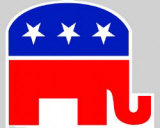 Republican Elephant Stand Up
