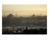 The Blue Mosque And Hagia Sophia Istanbul Turkey Photographie par Rebecca Erol