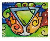 Three Olive Martini Giclée-Druck von Jessica Watson