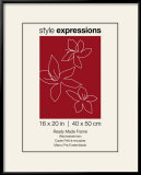 Classic Polished Black Polystyrene Frame Fits 40 x 51 cm Print Cadre Prêt-à-encadrer
