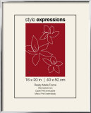 Classic Polished Silver Polystyrene Frame Fits 40 x 51 cm Print Gotowa rama