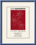 Artis Blue Wood Frame Fits 28 x 35 cm Print Cadre Prêt-à-encadrer