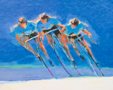Fietsers Kunst van Steve Kuzma
