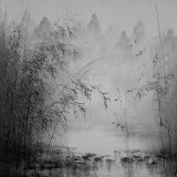 Bamboo River I Posters