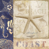 White Sand Blue Sea I Poster von Veronique 