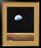 Earth Rise from Moon Posters