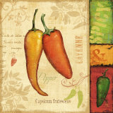 Hot and Spicy II Poster by Daphne Brissonnet