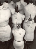 Dressmaker's Forms in Wardrobe Department at 20th Century Fox Lámina fotográfica por Margaret Bourke-White