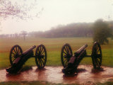 Revolutionary Cannons at Valley Forge Fototryk i høj kvalitet af Henry Groskinsky